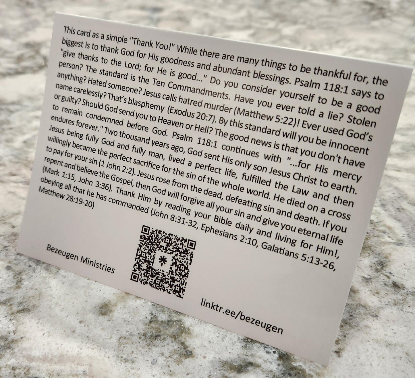 Thank You Greeting Card